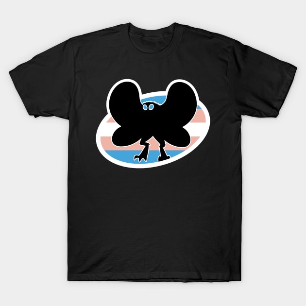 Trans Mothman Cryptid Pride T-Shirt by Nerd Trinkets